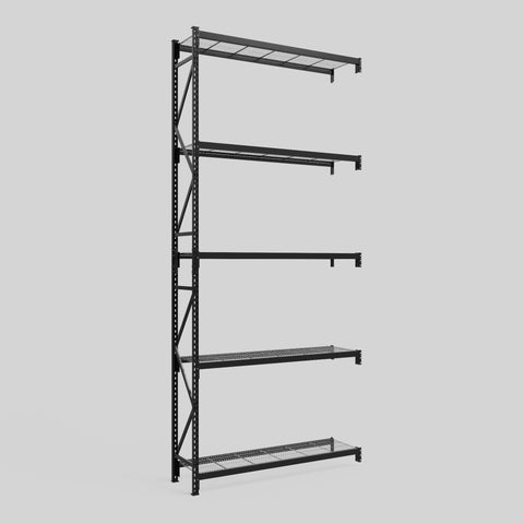 Longspan Metal Shelving - 4200mm High - Add-On Bay - Mesh Shelf