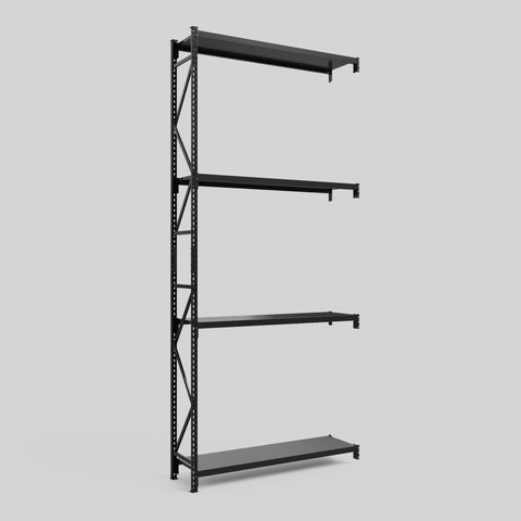 Longspan Metal Shelving - 4200mm High - Add-On Bay - Steel Shelf