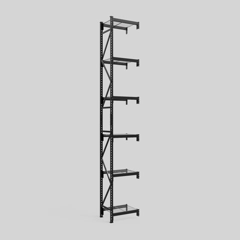 Longspan Metal Shelving - 4200mm High - Add-On Bay - Mesh Shelf