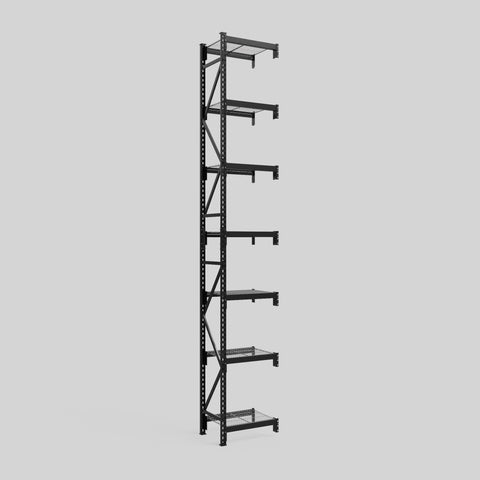 Longspan Metal Shelving - 4200mm High - Add-On Bay - Mesh Shelf