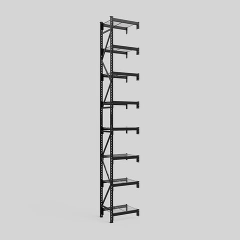 Longspan Metal Shelving - 4200mm High - Add-On Bay - Mesh Shelf