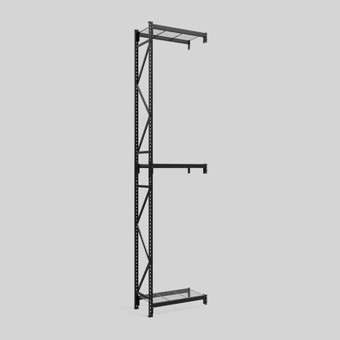 Longspan Metal Shelving - 4200mm High - Add-On Bay - Mesh Shelf