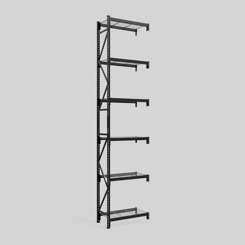 Longspan Metal Shelving - 4200mm High - Add-On Bay - Mesh Shelf