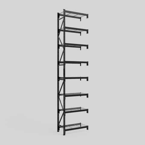 Longspan Metal Shelving - 4200mm High - Add-On Bay - Mesh Shelf