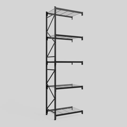 Longspan Metal Shelving - 4200mm High - Add-On Bay - Mesh Shelf