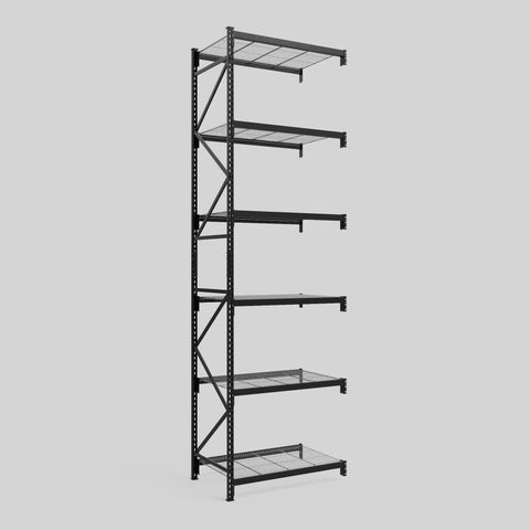 Longspan Metal Shelving - 4200mm High - Add-On Bay - Mesh Shelf