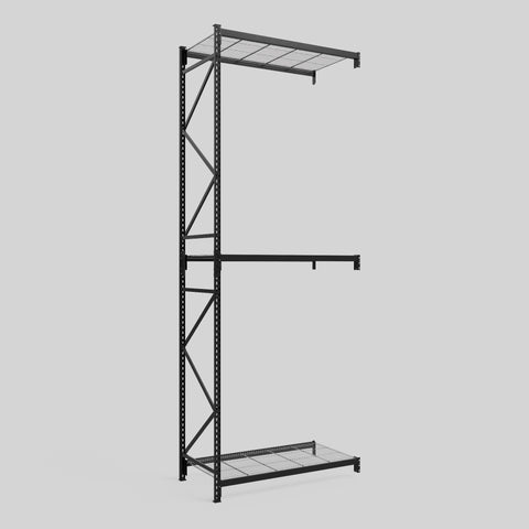 Longspan Metal Shelving - 4200mm High - Add-On Bay - Mesh Shelf