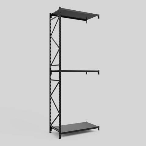 Longspan Metal Shelving - 4200mm High - Add-On Bay - Steel Shelf