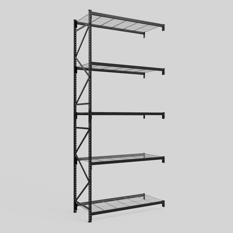 Longspan Metal Shelving - 4200mm High - Add-On Bay - Mesh Shelf