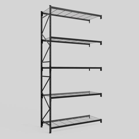 Longspan Metal Shelving - 4200mm High - Add-On Bay - Mesh Shelf