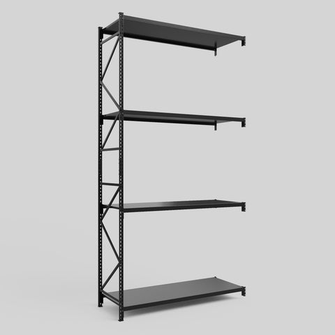 Longspan Metal Shelving - 4200mm High - Add-On Bay - Steel Shelf