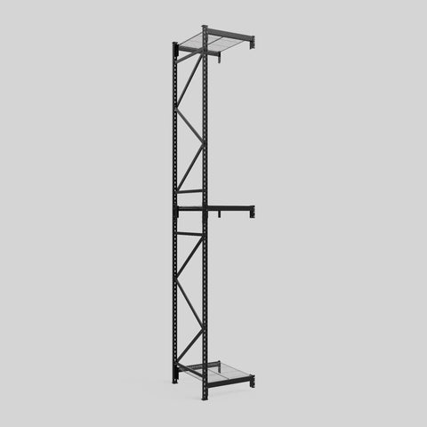 Longspan Metal Shelving - 4200mm High - Add-On Bay - Mesh Shelf