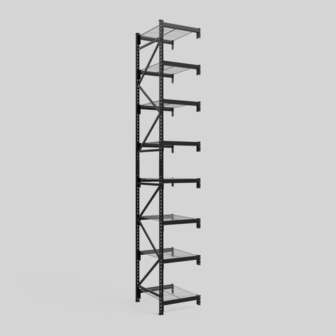 Longspan Metal Shelving - 4200mm High - Add-On Bay - Mesh Shelf
