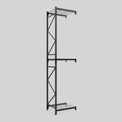 Longspan Metal Shelving - 4200mm High - Add-On Bay - Mesh Shelf