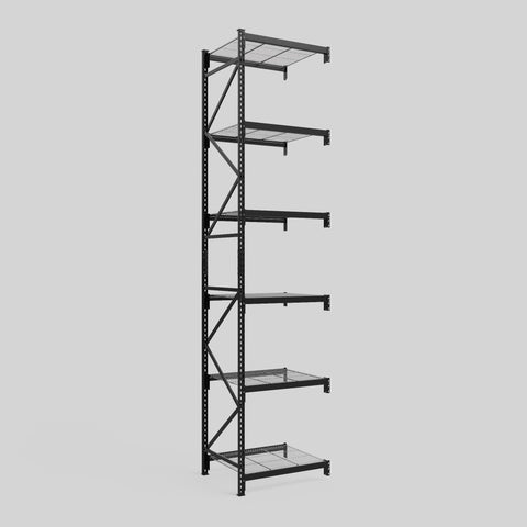 Longspan Metal Shelving - 4200mm High - Add-On Bay - Mesh Shelf