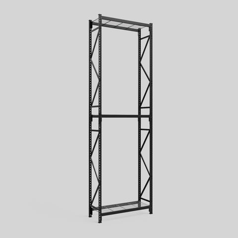 Longspan Metal Shelving - 4200mm High - Full Bay - Mesh Shelf