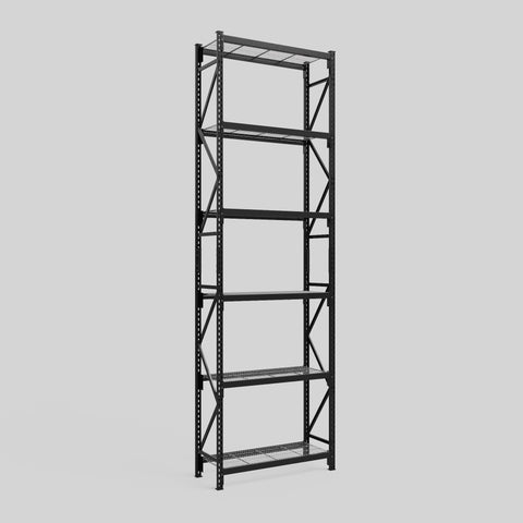 Longspan Metal Shelving - 4200mm High - Full Bay - Mesh Shelf