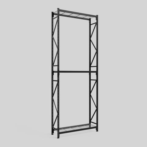 Longspan Metal Shelving - 4200mm High - Full Bay - Mesh Shelf