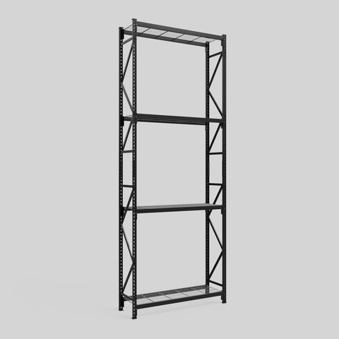 Longspan Metal Shelving - 4200mm High - Full Bay - Mesh Shelf