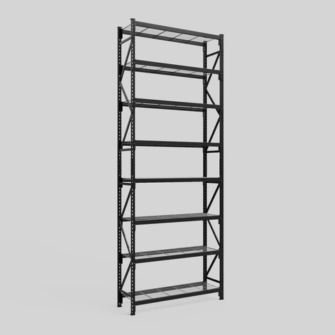 Longspan Metal Shelving - 4200mm High - Full Bay - Mesh Shelf