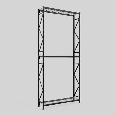 Longspan Metal Shelving - 4200mm High - Full Bay - Mesh Shelf