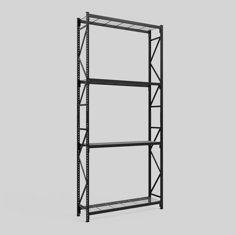 Longspan Metal Shelving - 4200mm High - Full Bay - Mesh Shelf