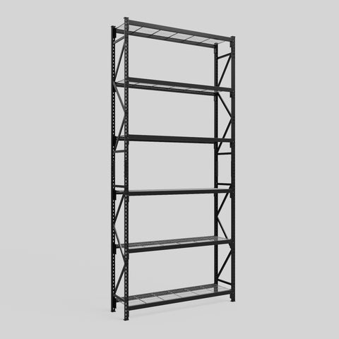 Longspan Metal Shelving - 4200mm High - Full Bay - Mesh Shelf