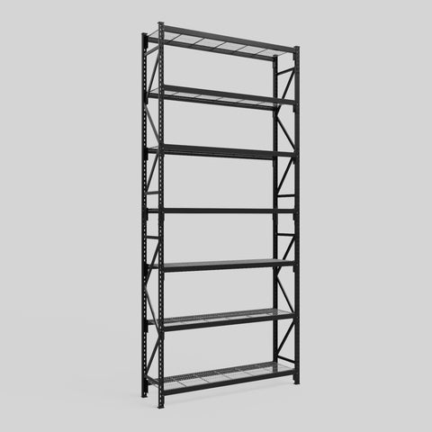 Longspan Metal Shelving - 4200mm High - Full Bay - Mesh Shelf