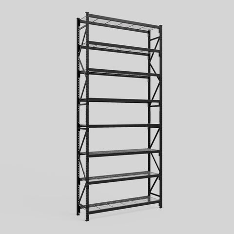 Longspan Metal Shelving - 4200mm High - Full Bay - Mesh Shelf