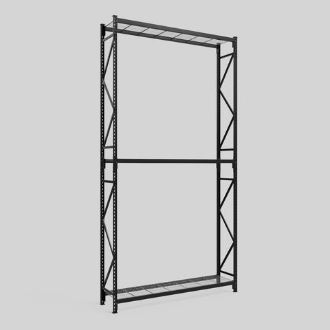 Longspan Metal Shelving - 4200mm High - Full Bay - Mesh Shelf