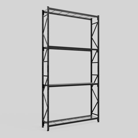Longspan Metal Shelving - 4200mm High - Full Bay - Mesh Shelf