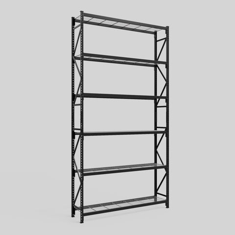 Longspan Metal Shelving - 4200mm High - Full Bay - Mesh Shelf