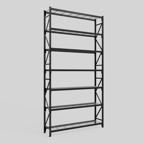 Longspan Metal Shelving - 4200mm High - Full Bay - Mesh Shelf