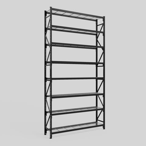 Longspan Metal Shelving - 4200mm High - Full Bay - Mesh Shelf