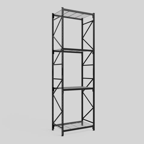 Longspan Metal Shelving - 4200mm High - Full Bay - Mesh Shelf