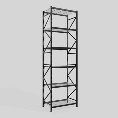 Longspan Metal Shelving - 4200mm High - Full Bay - Mesh Shelf