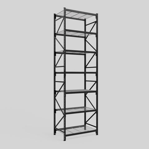 Longspan Metal Shelving - 4200mm High - Full Bay - Mesh Shelf
