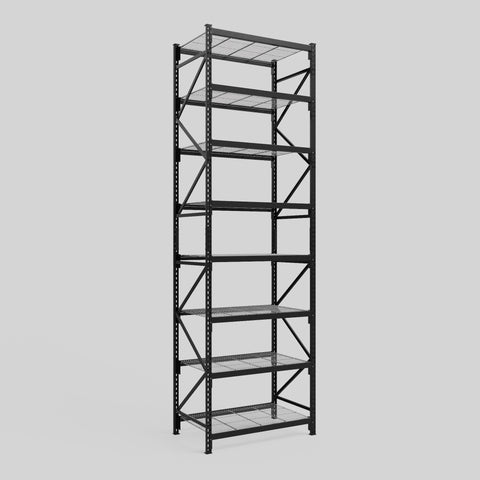 Longspan Metal Shelving - 4200mm High - Full Bay - Mesh Shelf