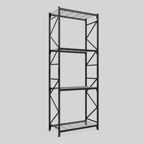 Longspan Metal Shelving - 4200mm High - Full Bay - Mesh Shelf