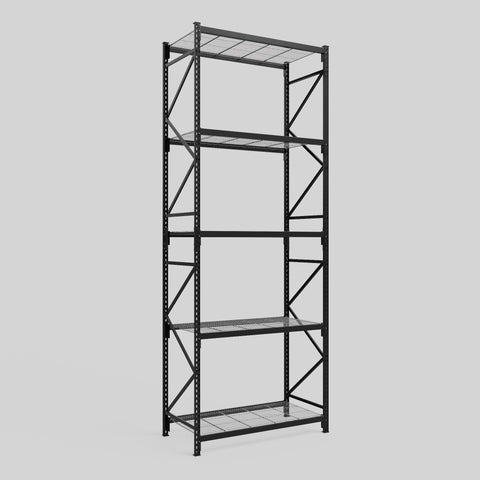 Longspan Metal Shelving - 4200mm High - Full Bay - Mesh Shelf