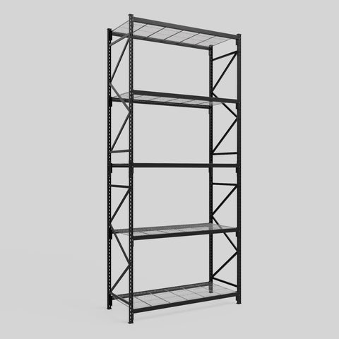 Longspan Metal Shelving - 4200mm High - Full Bay - Mesh Shelf