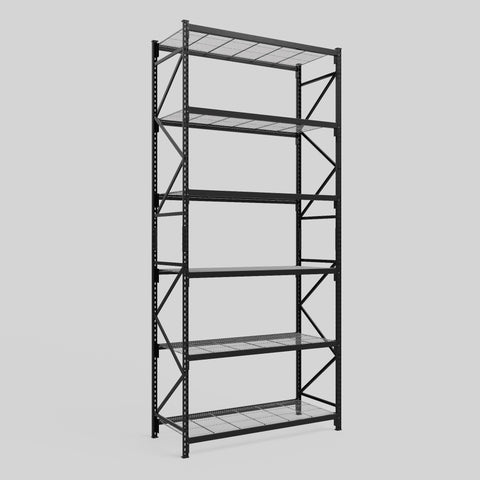 Longspan Metal Shelving - 4200mm High - Full Bay - Mesh Shelf