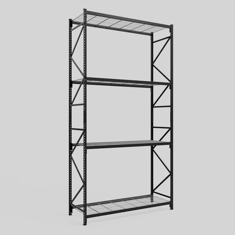 Longspan Metal Shelving - 4200mm High - Full Bay - Mesh Shelf