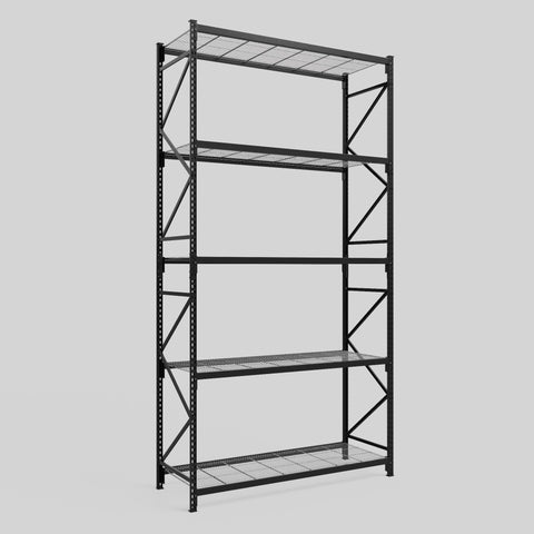 Longspan Metal Shelving - 4200mm High - Full Bay - Mesh Shelf