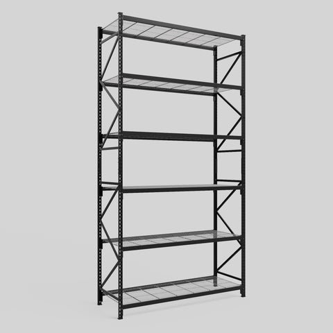 Longspan Metal Shelving - 4200mm High - Full Bay - Mesh Shelf