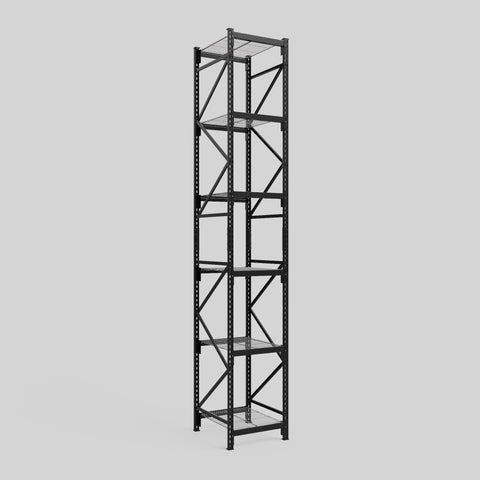 Longspan Metal Shelving - 4200mm High - Full Bay - Mesh Shelf