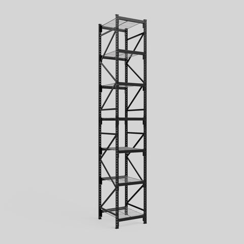 Longspan Metal Shelving - 4200mm High - Full Bay - Mesh Shelf