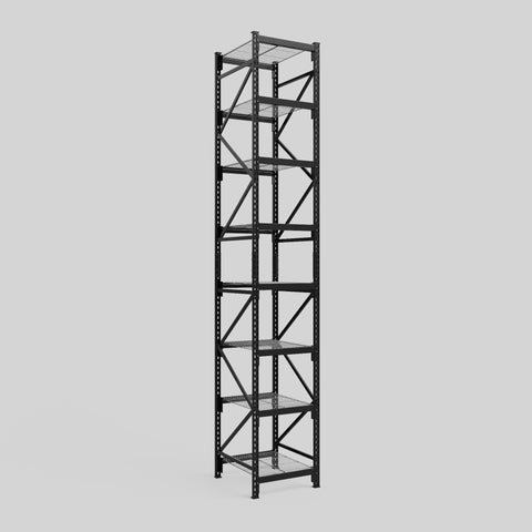 Longspan Metal Shelving - 4200mm High - Full Bay - Mesh Shelf