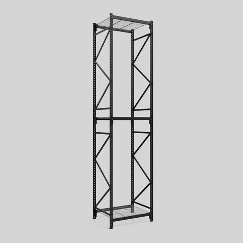 Longspan Metal Shelving - 4200mm High - Full Bay - Mesh Shelf
