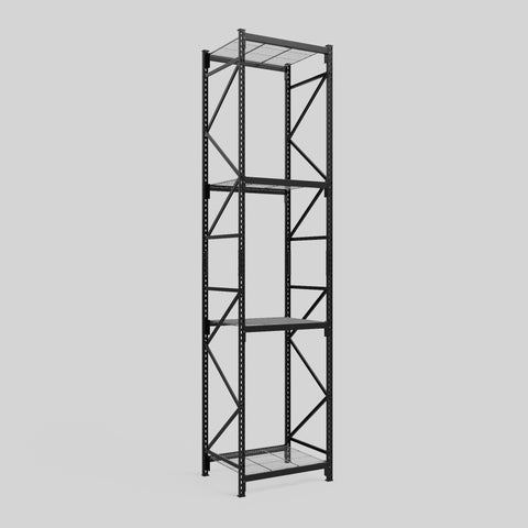 Longspan Metal Shelving - 4200mm High - Full Bay - Mesh Shelf